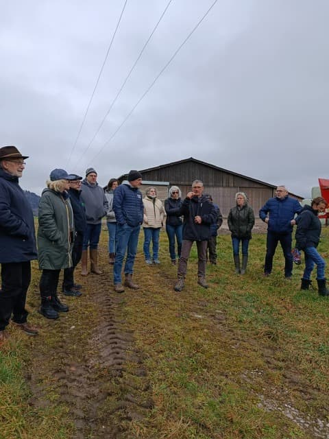 Désenrochement aux Mézins - Visite sur le terrain