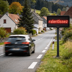 Radar pédagogique - ralentissez